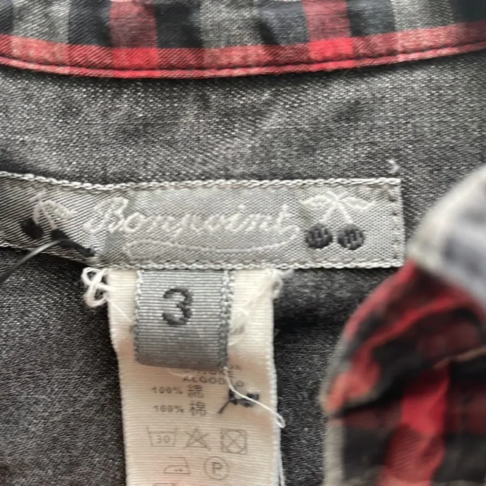 Bonpoint‎ toddler boys plaid button down shirt sz 3T